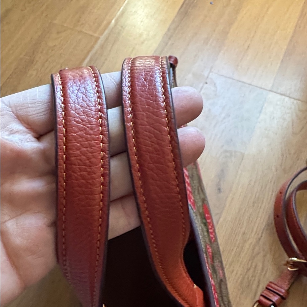 LOW START Coach Dempsey Carryall in signature canvas with strawberry print NWOT - Picture 9 of 11